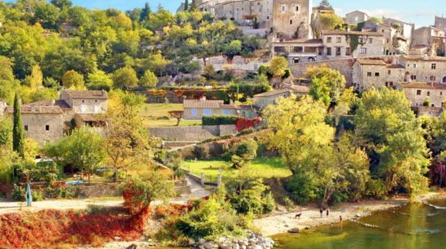 Maison Pierre Et Voute Au Coeur Du Village Balazuc Kültér fotó